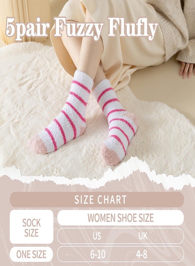 Tavaleu Fuzzy Socks for Women, Fluffy Socks Women, Winter Cozy Sock, Warm Slipper Home Sleeping Sock for Womens - Image 5